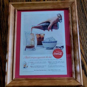 National Geographic Coca Cola Framed Ad